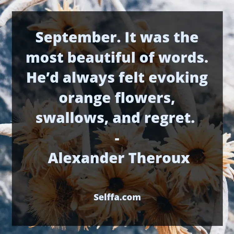 89 September Quotes and Sayings - SELFFA