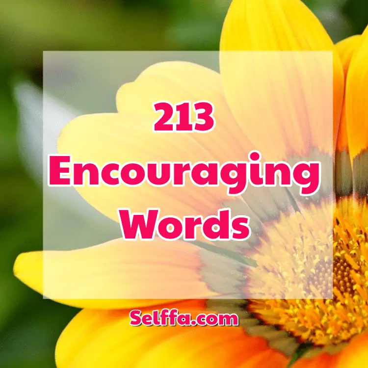 encouraging words
