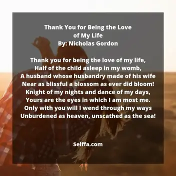 To the love of my life poem