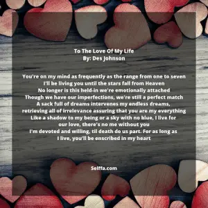 25 Love of My Life Poems - SELFFA