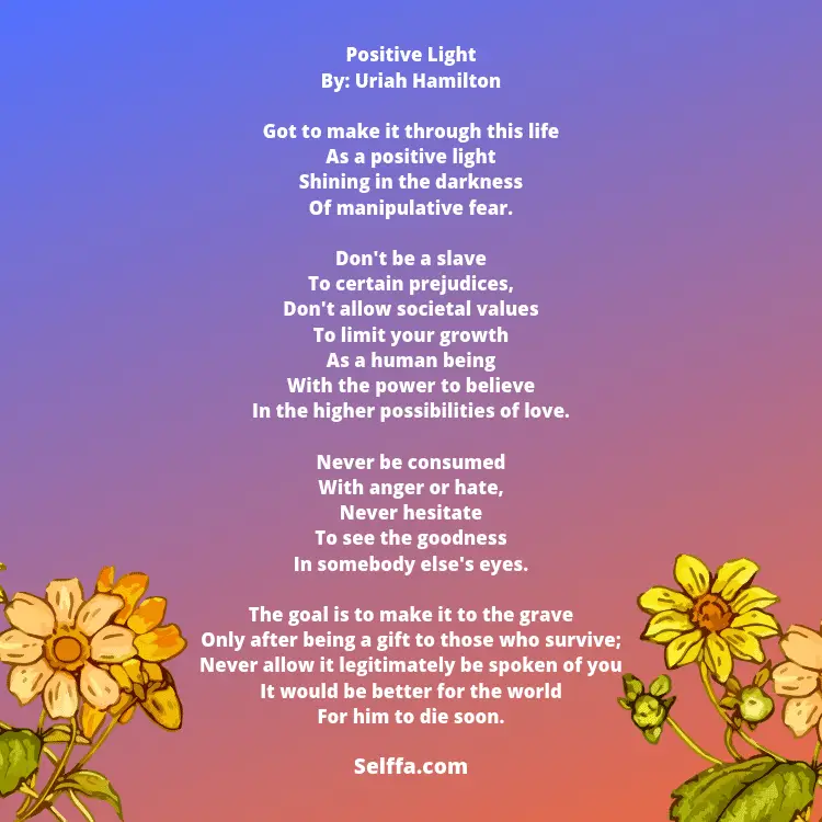 20 Positive Poems - SELFFA