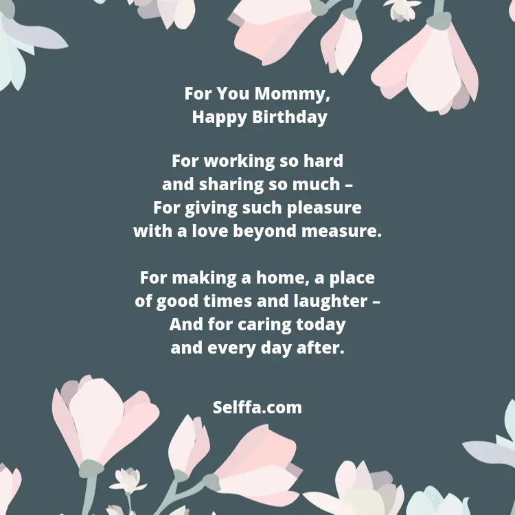 55 Birthday Poems For Moms Selffa