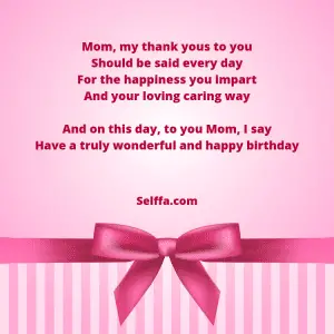 55 Birthday Poems for Moms - SELFFA