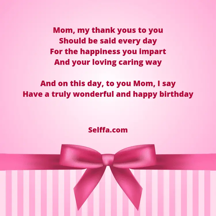 55 Birthday Poems For Moms Selffa