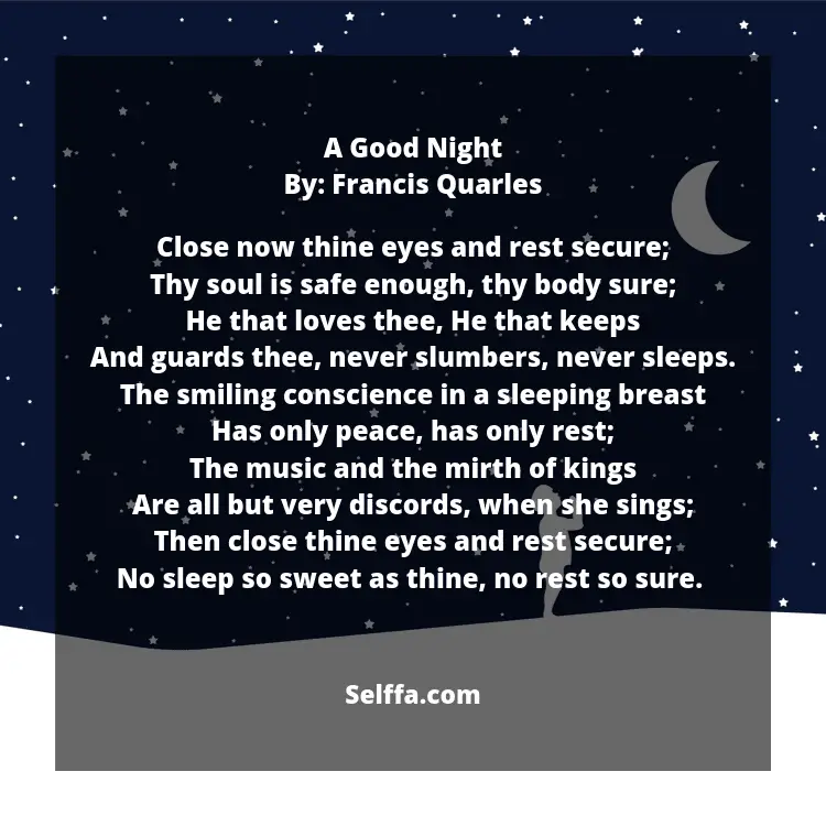 23 Good Night Poems Selffa