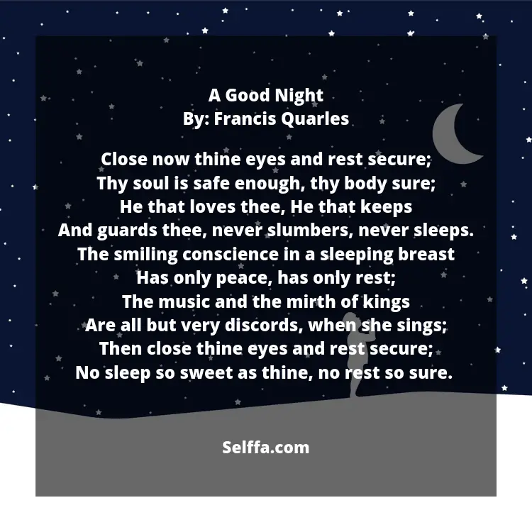 23 Good Night Poems - SELFFA