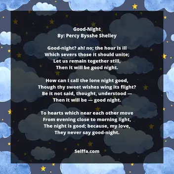 Poems love night night Good Night