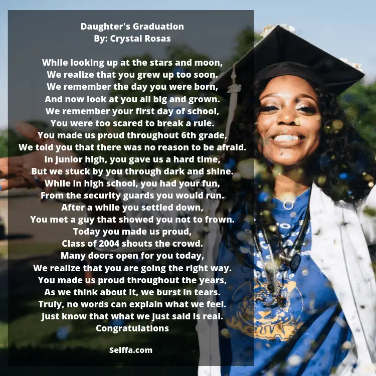 23 Graduation Poems - SELFFA