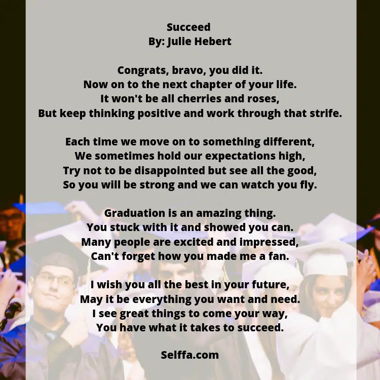 Graduation Poems