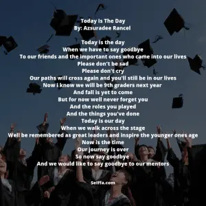 23 Graduation Poems - SELFFA