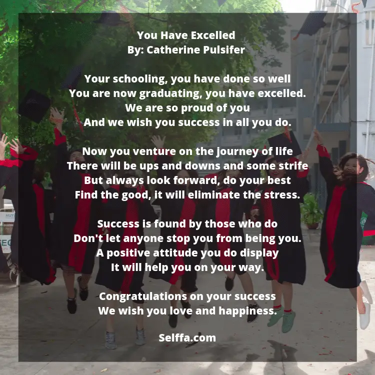 23 Graduation Poems - SELFFA