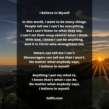 33 Poems About Be Yourself Selffa