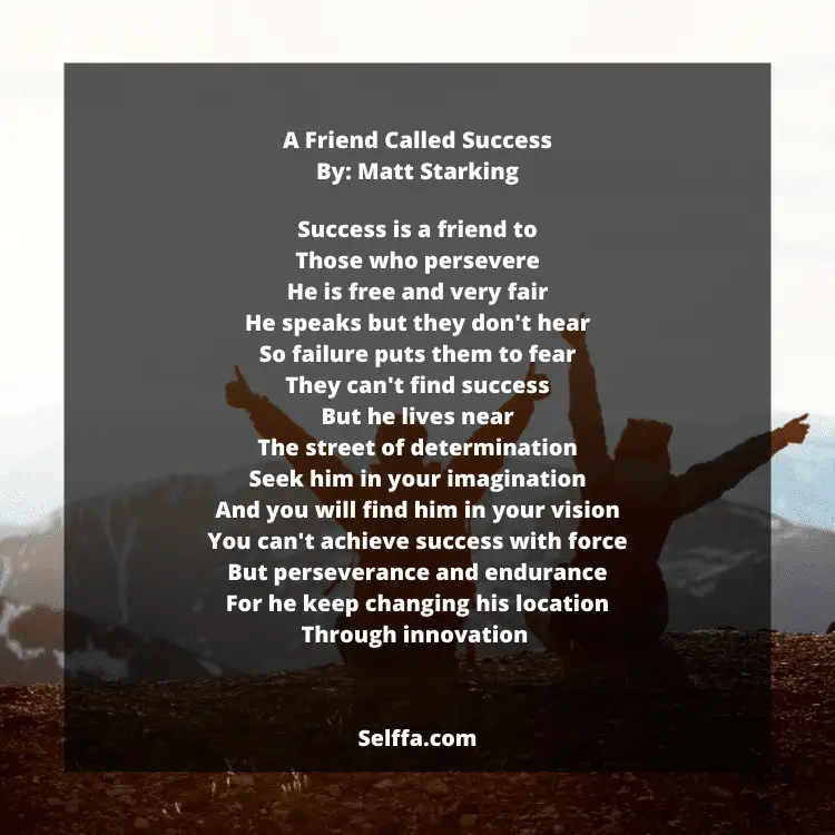 poem journey to success