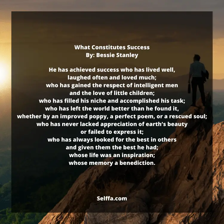 poem journey to success