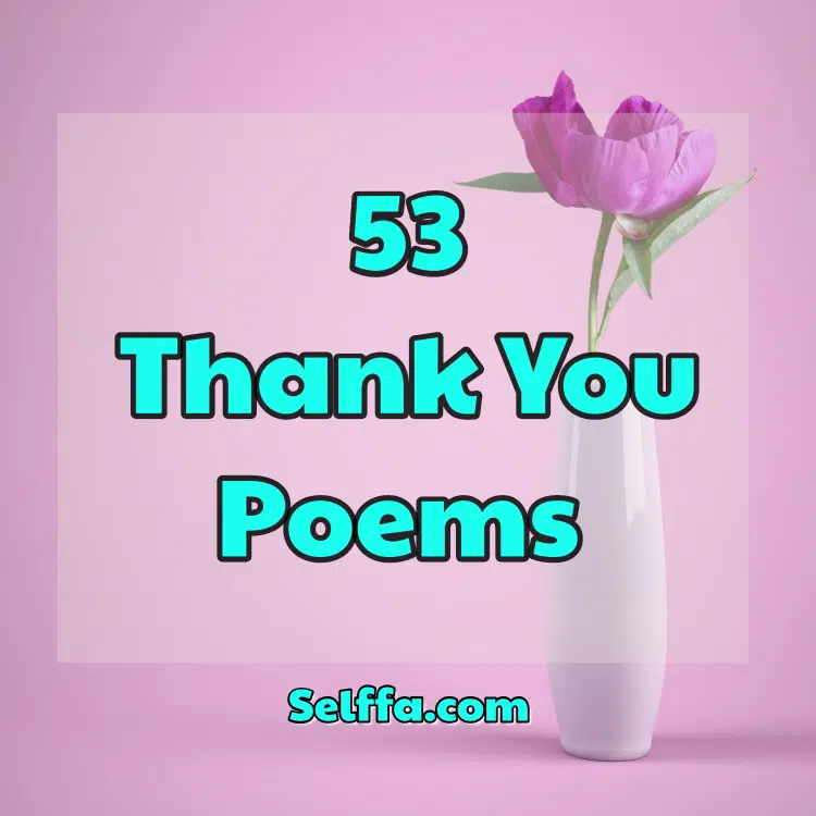 Thank You Poems 