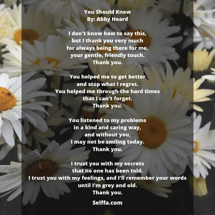 53 Thank You Poems Selffa