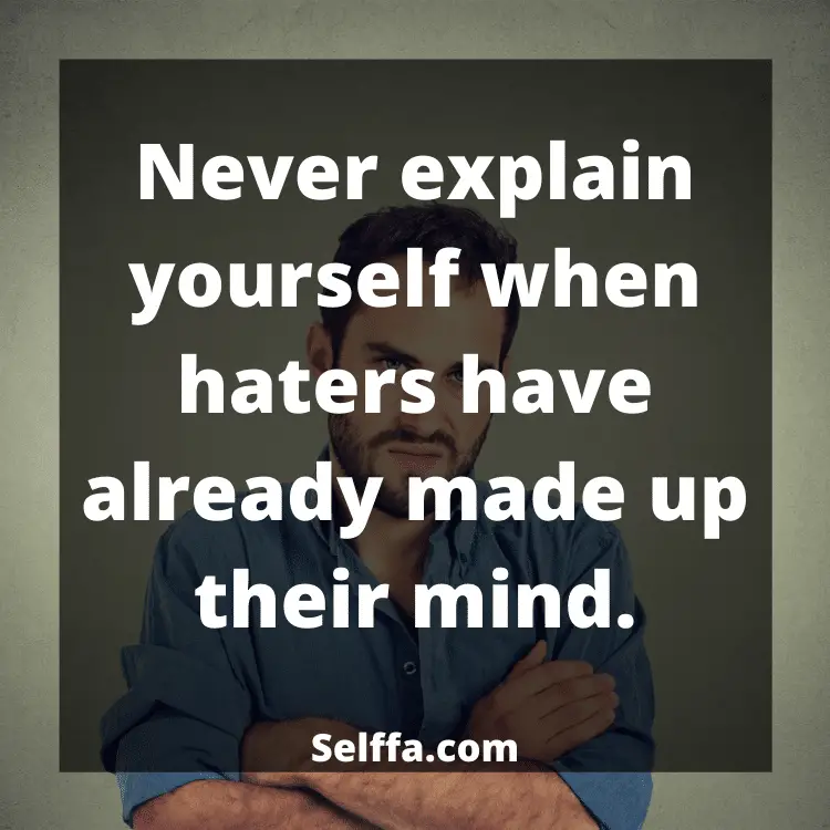 166 Haters Quotes - SELFFA